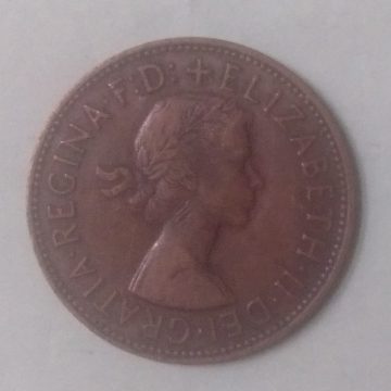 1 New penny 1967_"Elizabeth ll" (used)