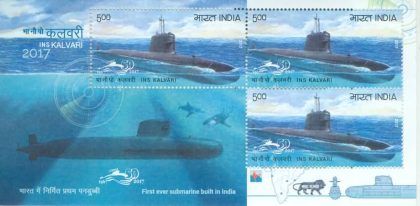 INS KALVARI - 2017 (Indian Miniature Sheets)