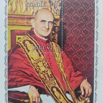 Miniature Sheet of Jean Paul VI Zaire