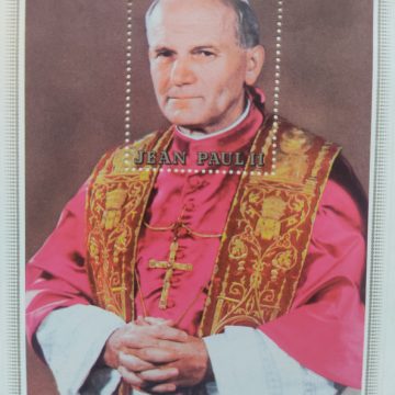 Miniature Sheet of Jean Paul II Zaire