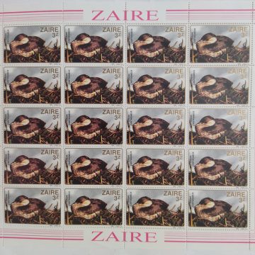 Zaire Grebe Castagneux - FULL SHEET 20 STAMPS