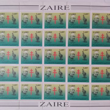 Zaire Dr.Robert Koch - FULL SHEET 25 STAMPS