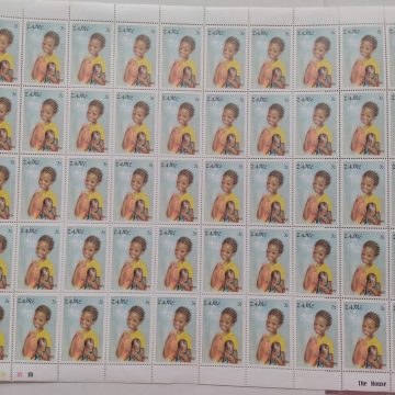 Zaire children  - FULL SHEET 50 STAMPS