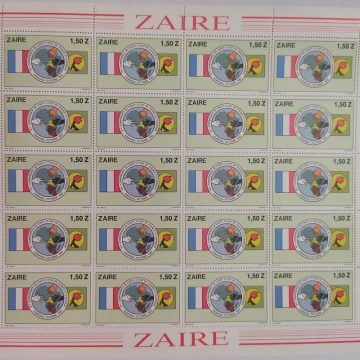 Zaire 9th conference De chefs D etat De France - FULL SHEET 20 STAMPS