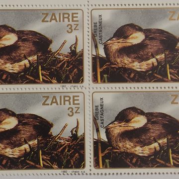 Zaire Grebe Castagneux - Block of 4