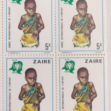 Zaire children - Block of 4