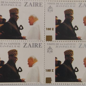 Zaire Visit De sa saintete Jean-Paul II AU - Block of 4