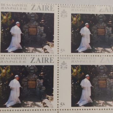 Zaire Visit De sa saintete Jean-Paul II AU - Block of 4