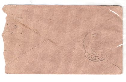 480.BOMBAY 20 MY.1901 HALFANNA Used Covers - Image 2