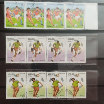 Sports used stamps (12 stamps) Horizonal Blk of  4 x 3