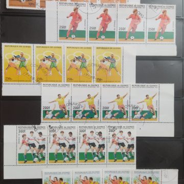 Sports used stamps (24 stamps) Horizonal Blk of  4 x 6