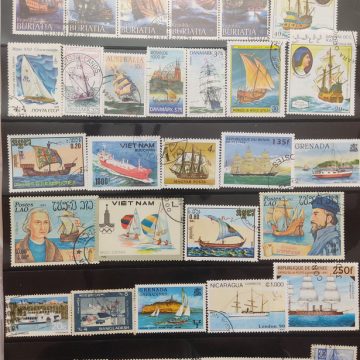 Ships used stamps (31 stamps)