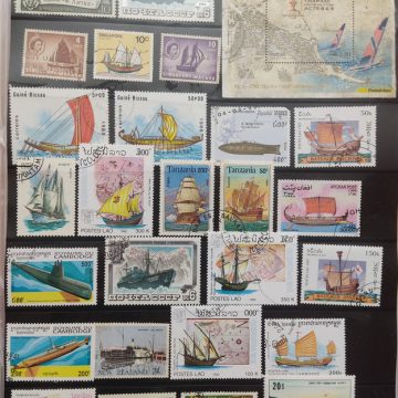Ships used stamps (27 stamps)