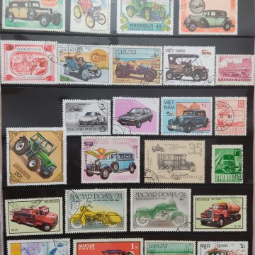 Motor vehicle used stamps (25 stamps)