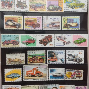 Motor vehicle used stamps (27 stamps)