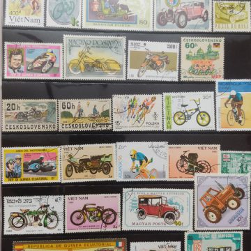 Motor vehicle used stamps (26 stamps)