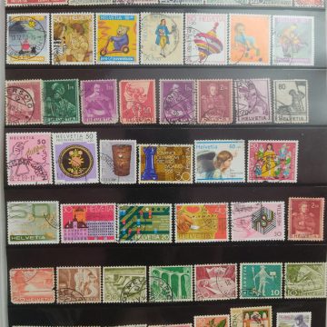 Helvetia used stamps (48 stamps)