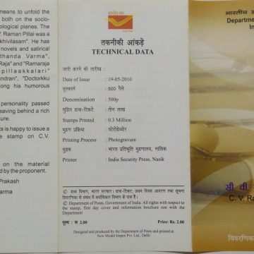 CV Raman Pillai Personality  (BR)