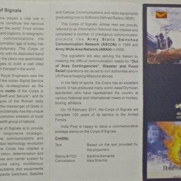 100 Years of corps of Signals (BR)