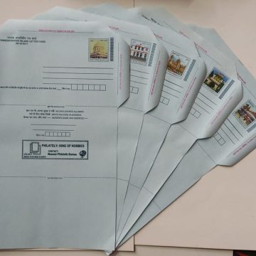 Commemorative Inland Letter card Heritage Buildings DelhiPatnaShimlaKolkataMumbai set of 5 Letter cards