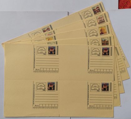 Commemorative post card Heritage Buildings DelhiPatnaShimlaKolkataMumbai Block of 4 set of 5 cards