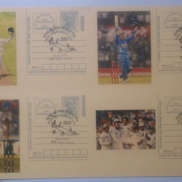 Cricket postcard BLK-4
