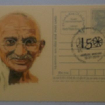 Gandhi postcard  Andpex 1