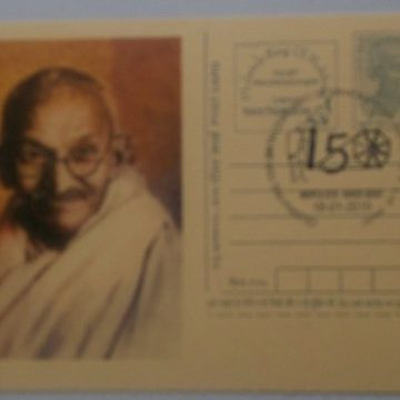Gandhi postcard  Andpex 1
