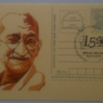 Gandhi postcard  Andpex 1