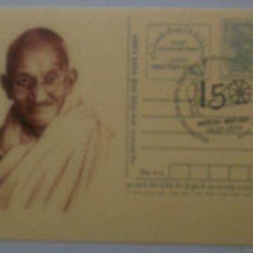 Gandhi postcard  Andpex 1