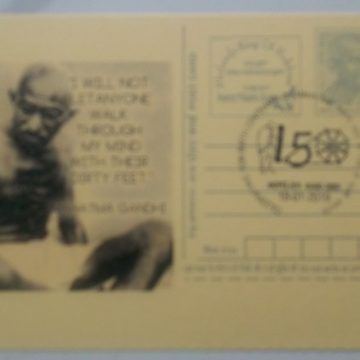 Gandhi postcard  Andpex 1