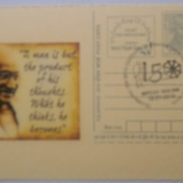 Gandhi postcard  Andpex 1