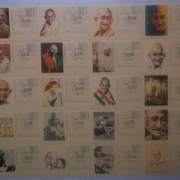 Gandhi postcard  Andpex 1 set of 20