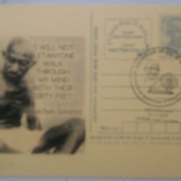 Gandhi postcard  New delhi 2