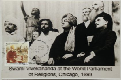 Swami Vivekananda at Th e World Parliament of Religions Chicago  1893 Maxim Card