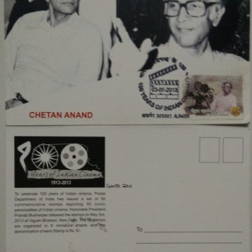 Chetan Anand (100 Years of Indian Cinema) Maxim Card