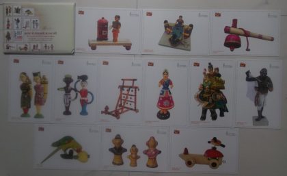Treditional Toys of India set of 12 Maxicards
