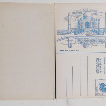 Tajmahal Agra Air Mail Post Card