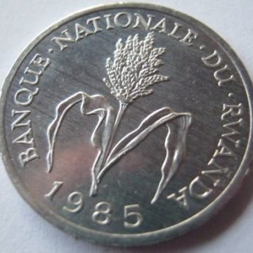 RWANDA1 FRANC1985KM# 12UNC Condition