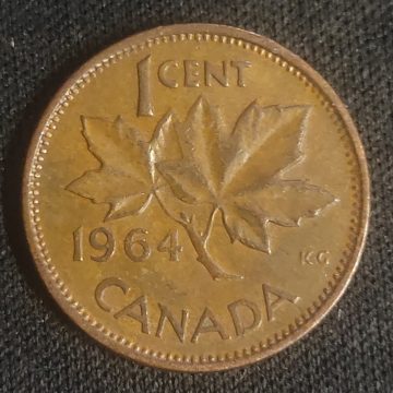 1 Cent Canada 1964 Elizabeth II D.G Regina (used)