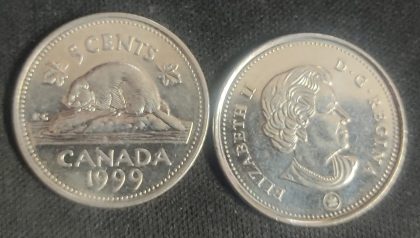 5 Cents Canada 1999 Elizabeth II D.G Regina