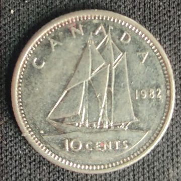 10 Cents Canada 1982 Elizabeth II D.G Regina