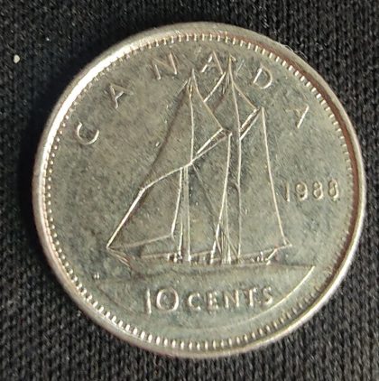 10 Cents Canada 1988 Elizabeth II D.G Regina