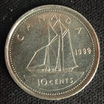 10 Cents Canada 1999 Elizabeth II D.G Regina