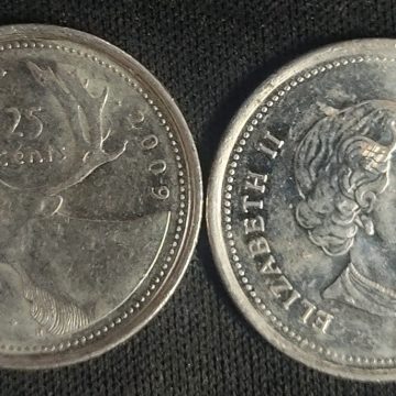 25 Cents Canada 2009 Elizabeth II D.G. Regina