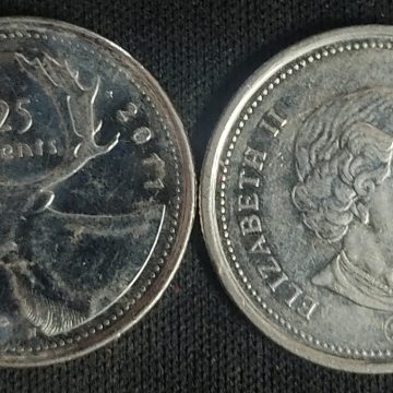 25 Cents Canada 2011 Elizabeth II D.G. Regina