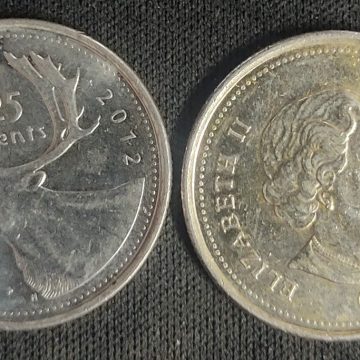 25 Cents Canada 2012 Elizabeth II D.G. Regina