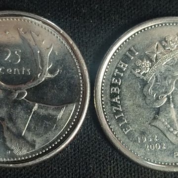 25 Cents Canada 1952-2002 Elizabeth II D.G. Regina