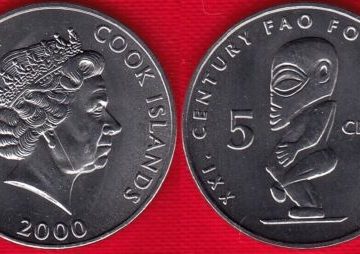 Cook Islands5 Cents2000FAO - 21st Century Food Security UNC Condition