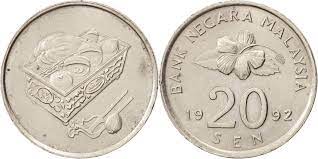 20 Sen _1992 Bank Negara Malaysia (used)
